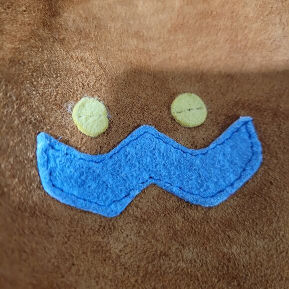 Vintage Eagles Eye Suede Skirt Brown Embroidered Straight Column Camel Size 2 XS - Picture 9 of 15